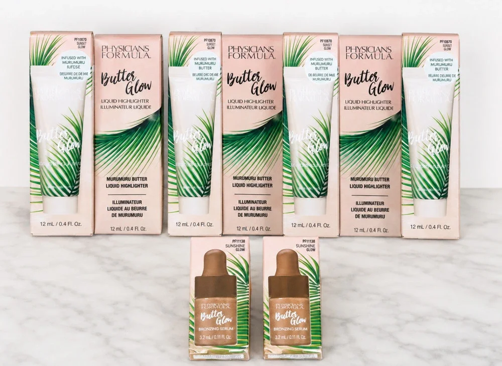 Physicians Formula Butter Glow Lot 5 Liquid Highlighters + 2 Bronzing Serums NEW